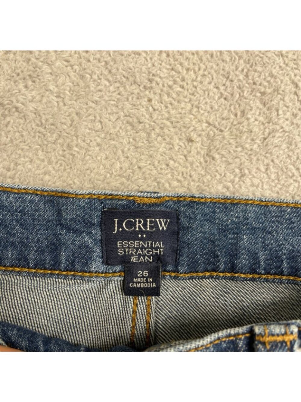 J.Crew Essential Straight Leg Jeans Women's 26 Cotton Blend P0159 - Picture 8 of 11